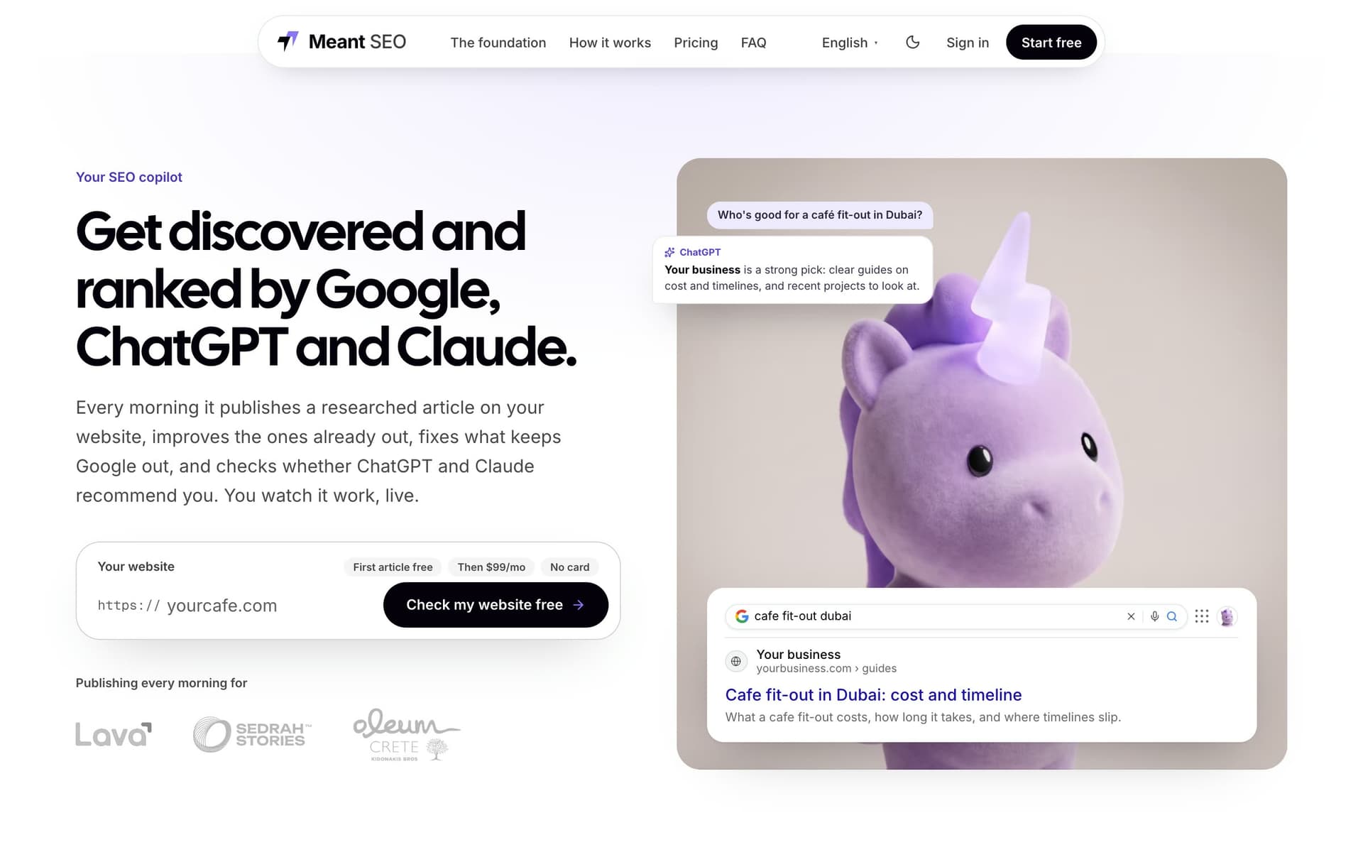 The first screen: Google, ChatGPT and Claude, the price under the button, and Barq