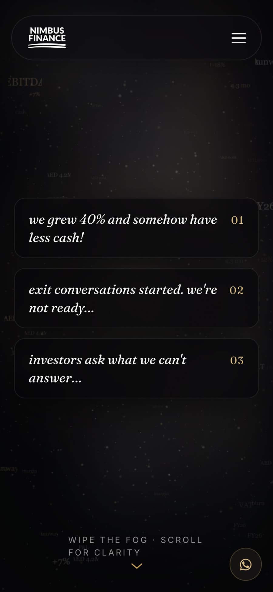 Nimbus Finance — mobile 1