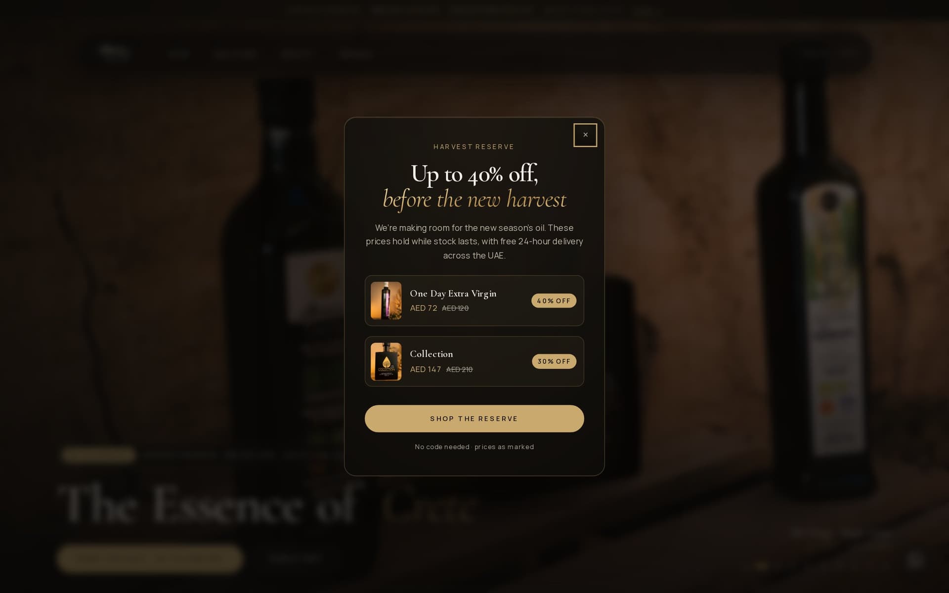 The living storefront — cinematic, and nothing like a template